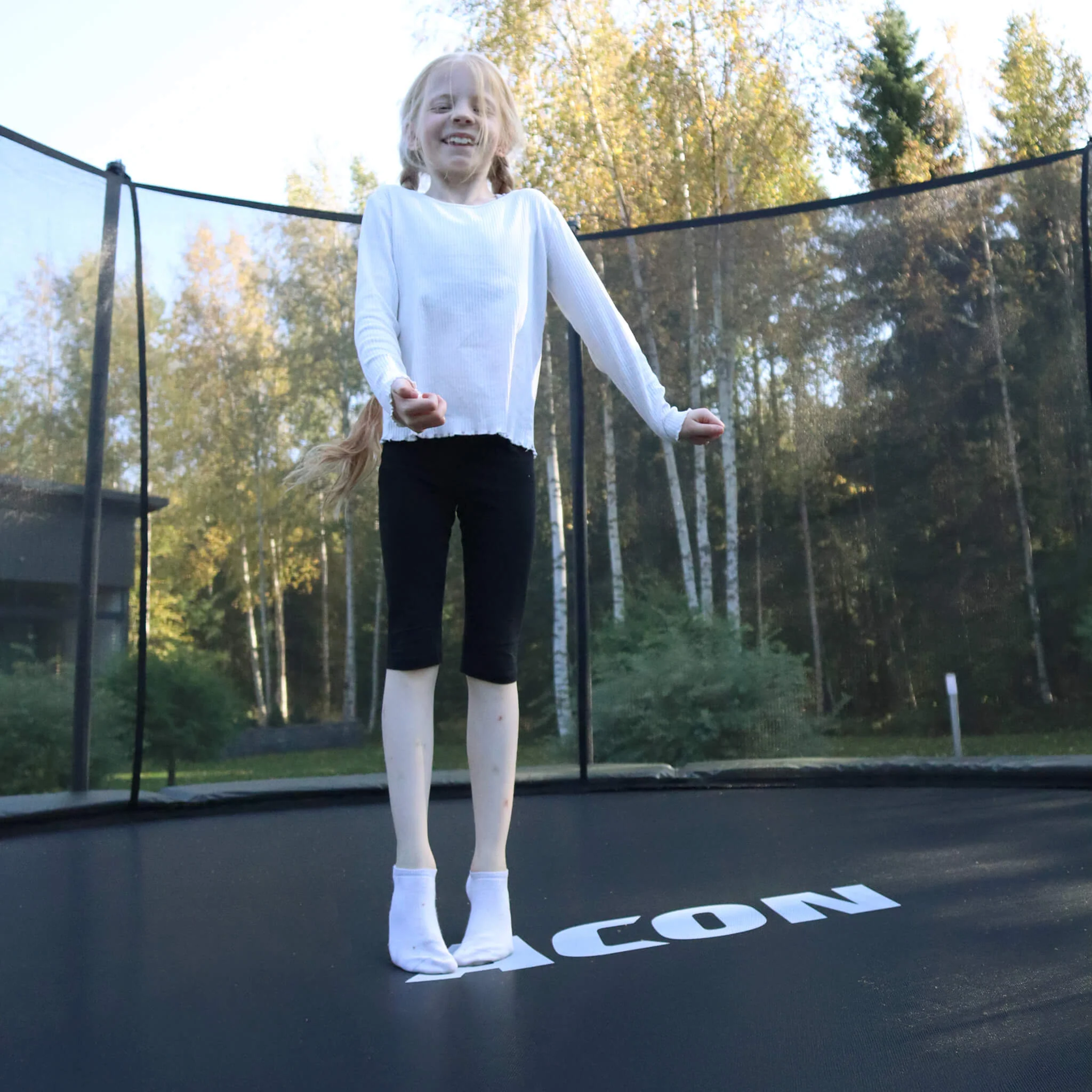ACON Air 3,7m Round Trampoline with Safety Net and Ladder - Image 3