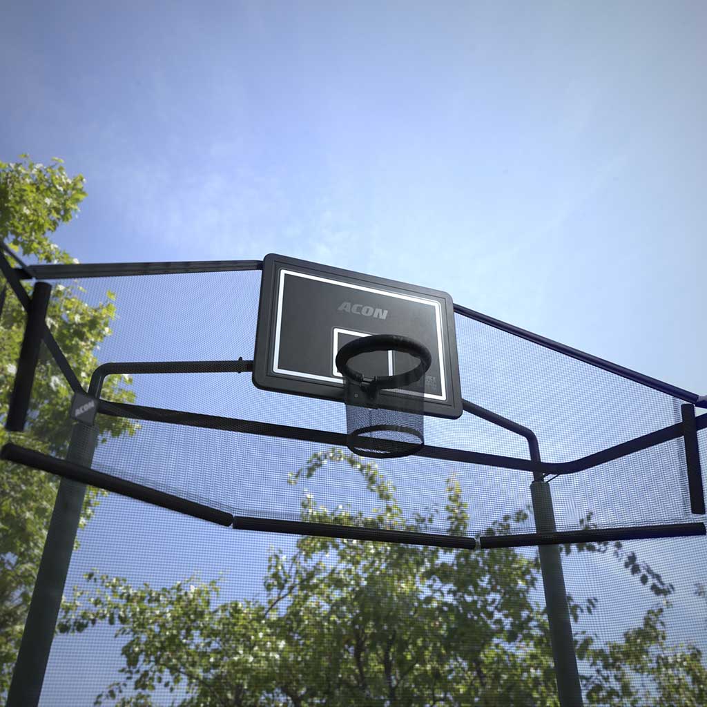 ACON HD Basketball Hoop with Back Net for Rectangular Trampolines - Image 2