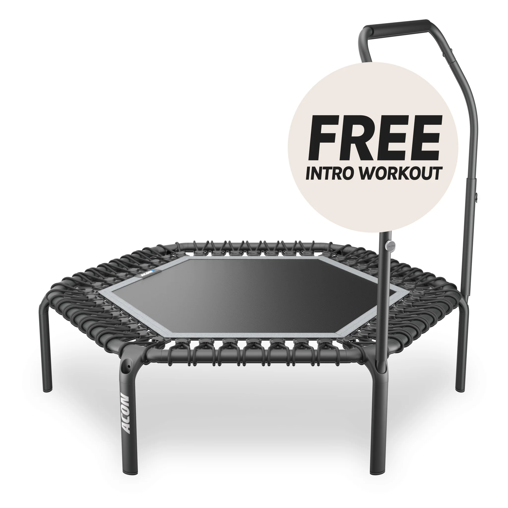 ACON Fit 1,41m Hexagon Rebounder Fitness Trampoline with Active Handlebar - Image 5
