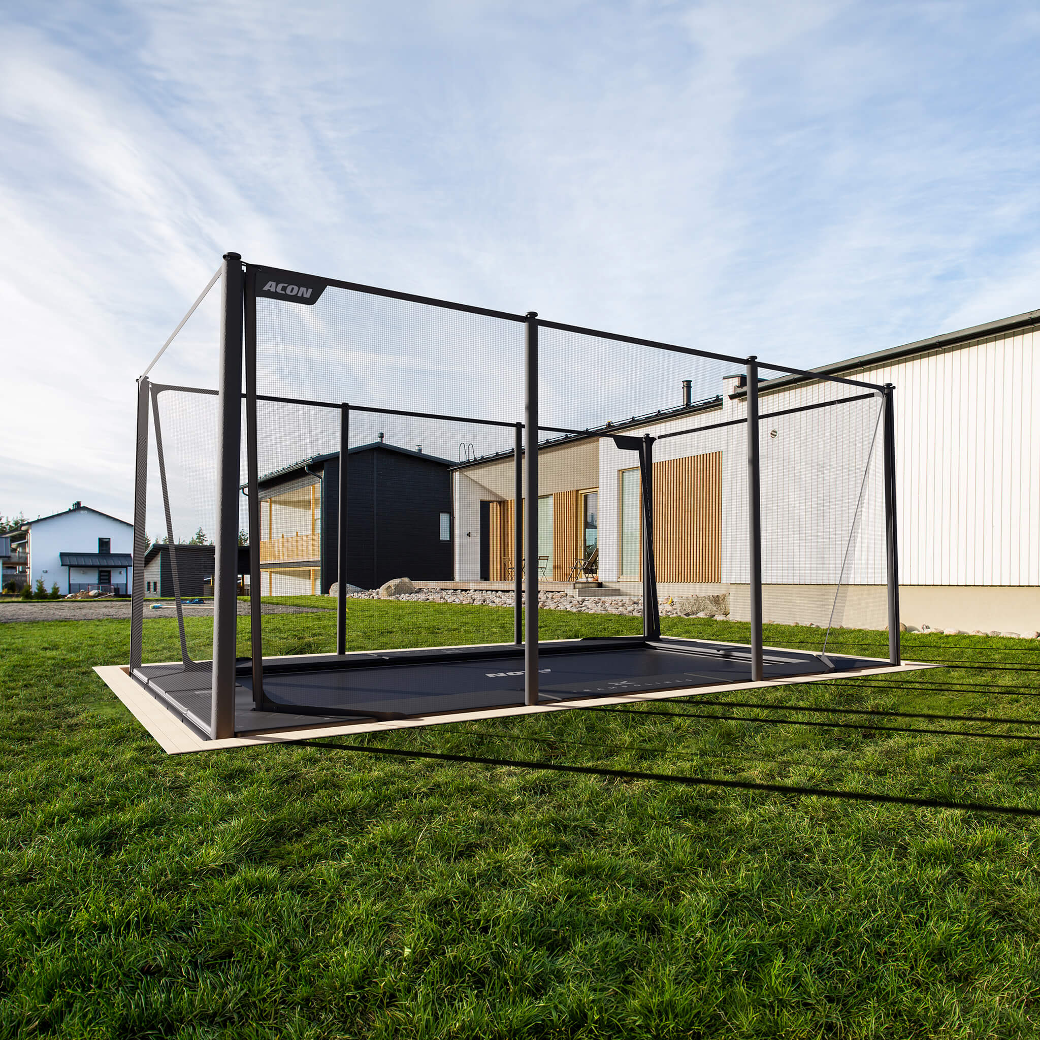 ACON X 17ft Rectangular Trampoline with Net and Ladder - Image 10