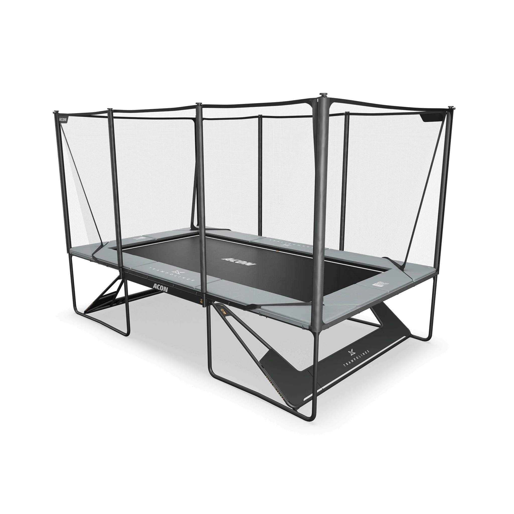 ACON X 17ft Rectangular Trampoline with Net and Ladder - Image 11