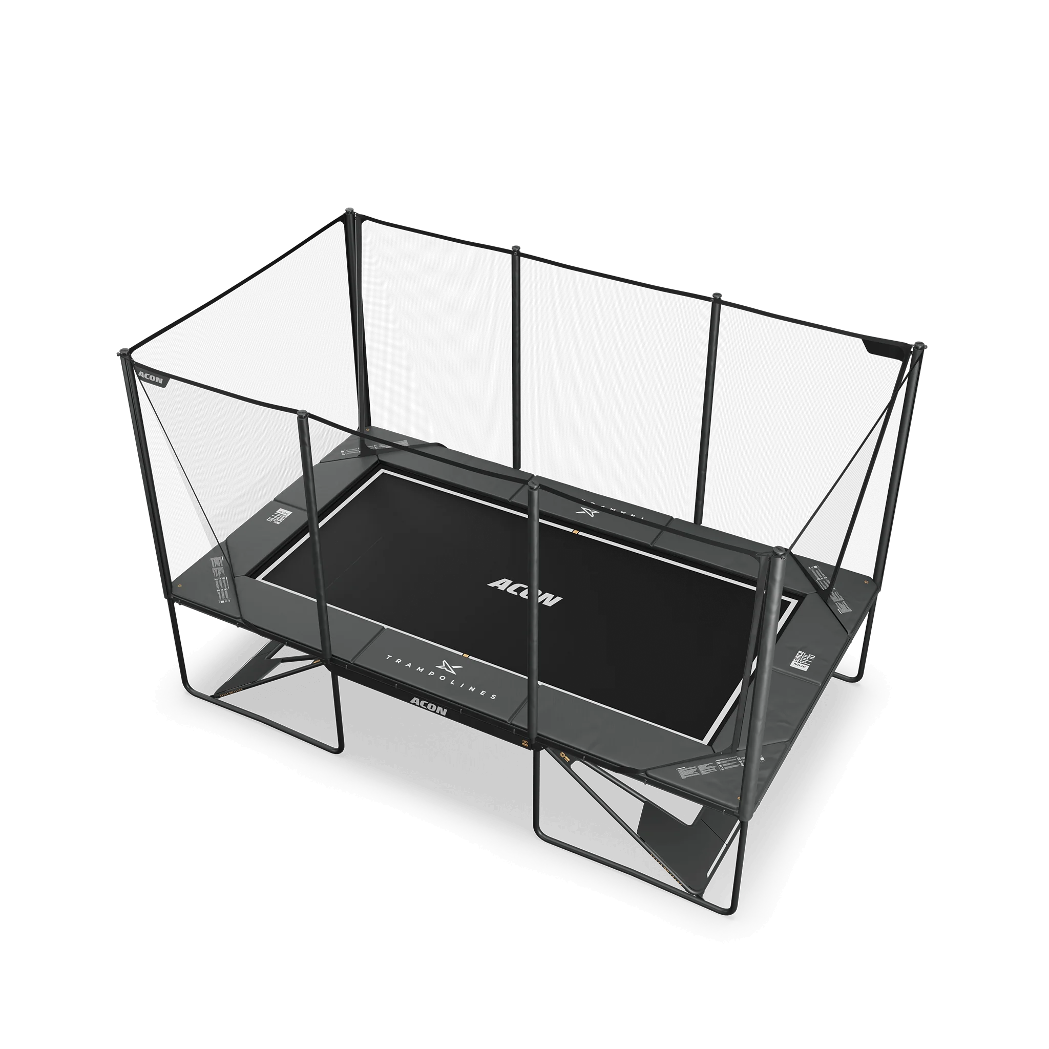 ACON X 17ft Rectangular Trampoline with Net and Ladder - Image 3