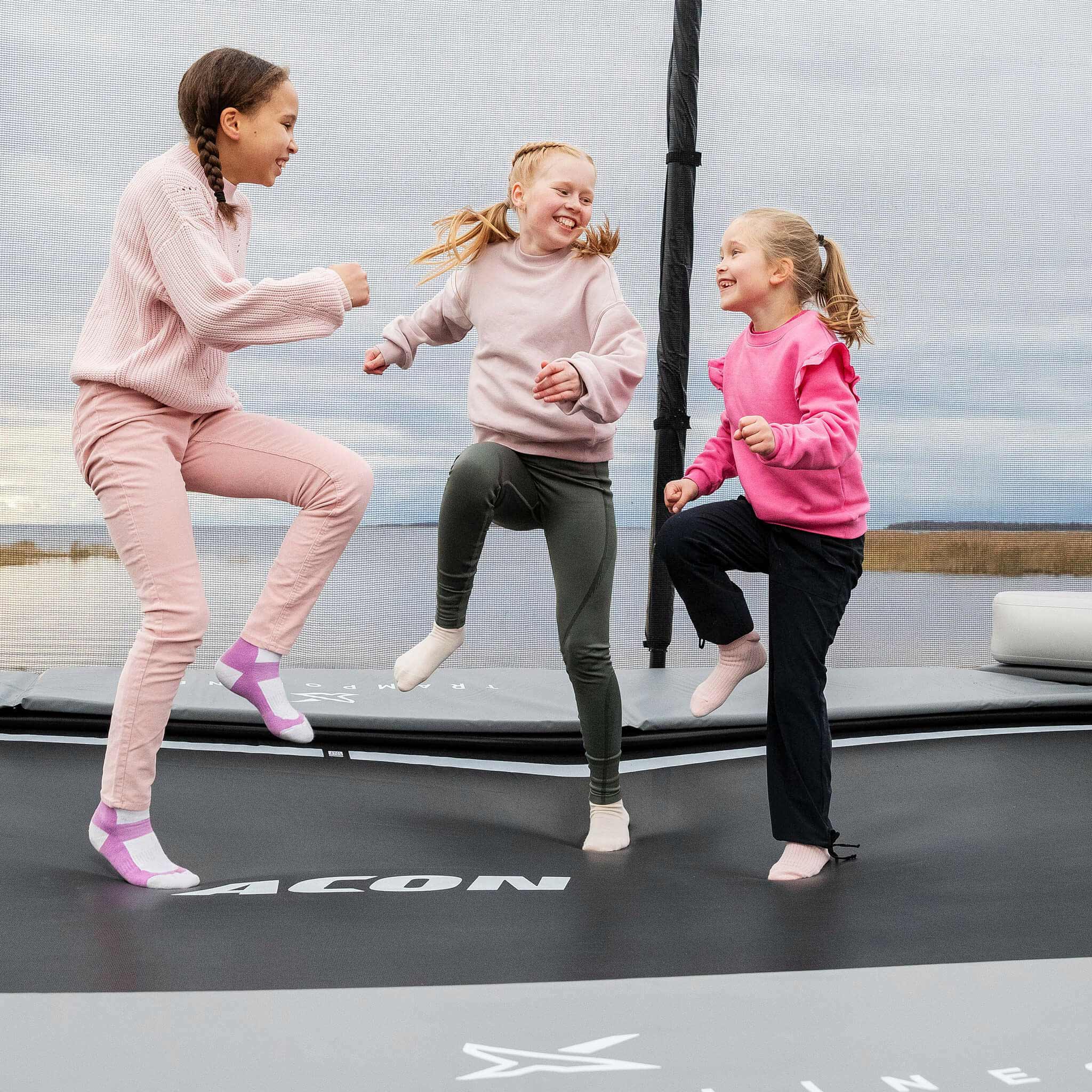 ACON X 17ft Rectangular Trampoline with Net and Ladder - Image 4