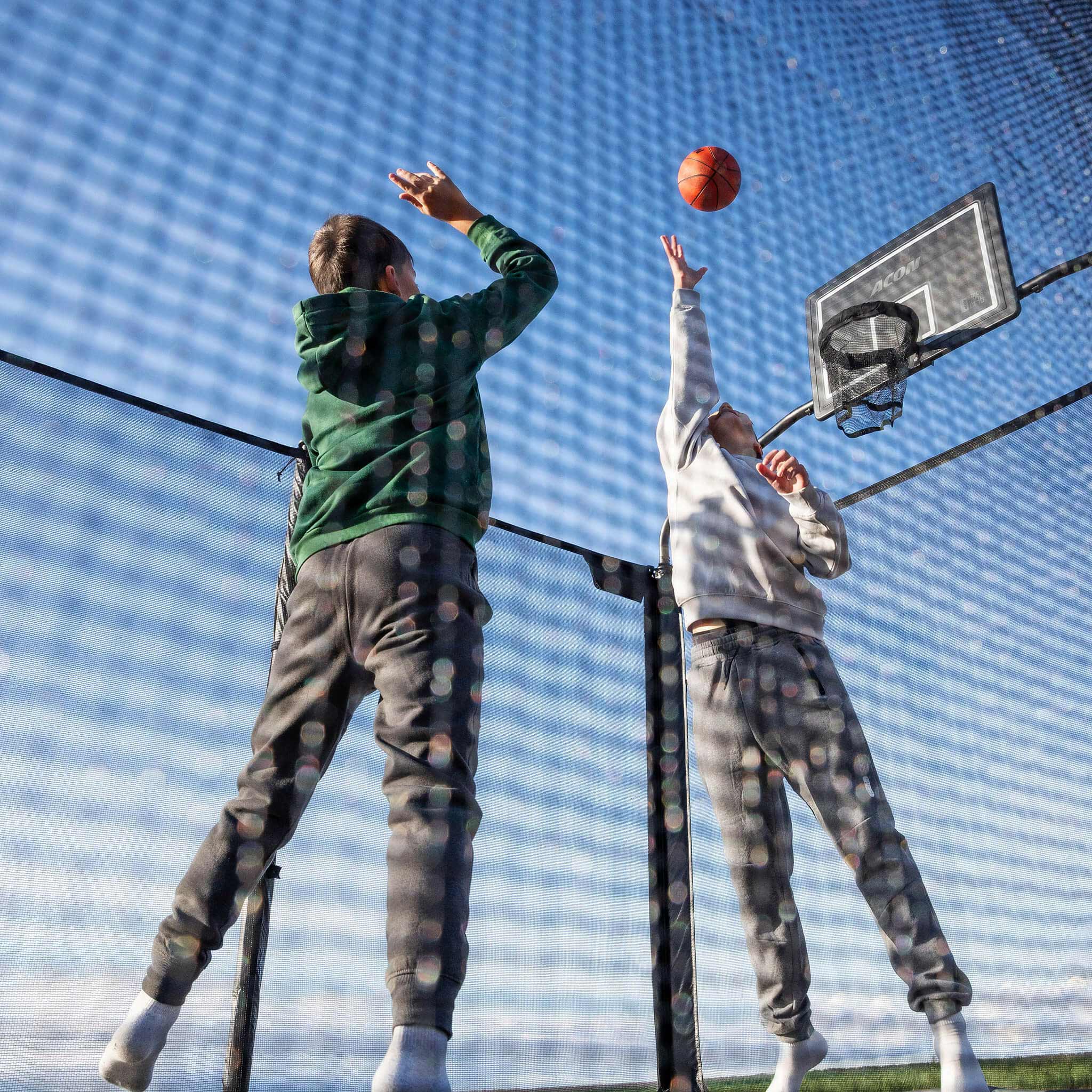 ACON X 17ft Rectangular Trampoline with Net and Ladder - Image 6