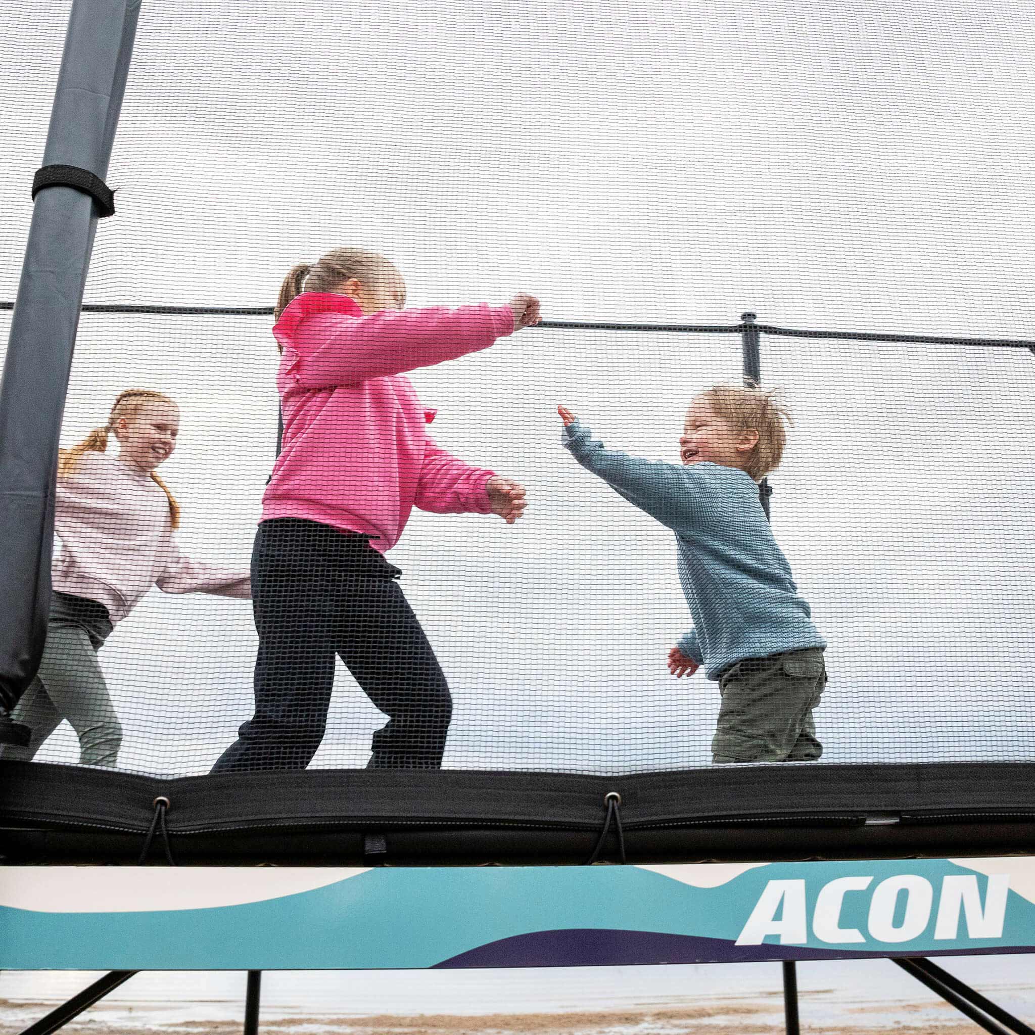 ACON X 17ft Rectangular Trampoline with Net and Ladder - Image 7