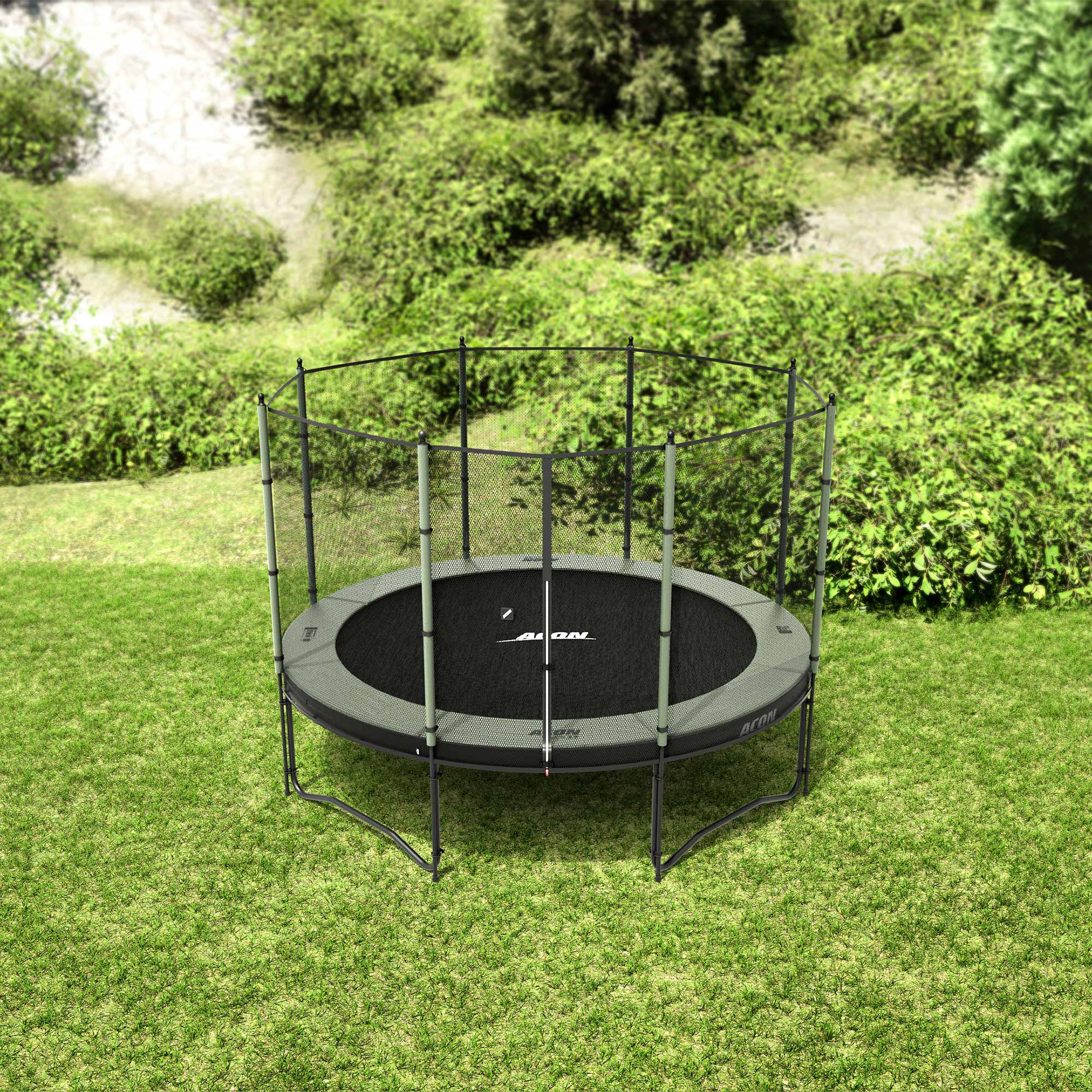ACON Air 3,7m Round Trampoline with Standard Net and Ladder - Image 3