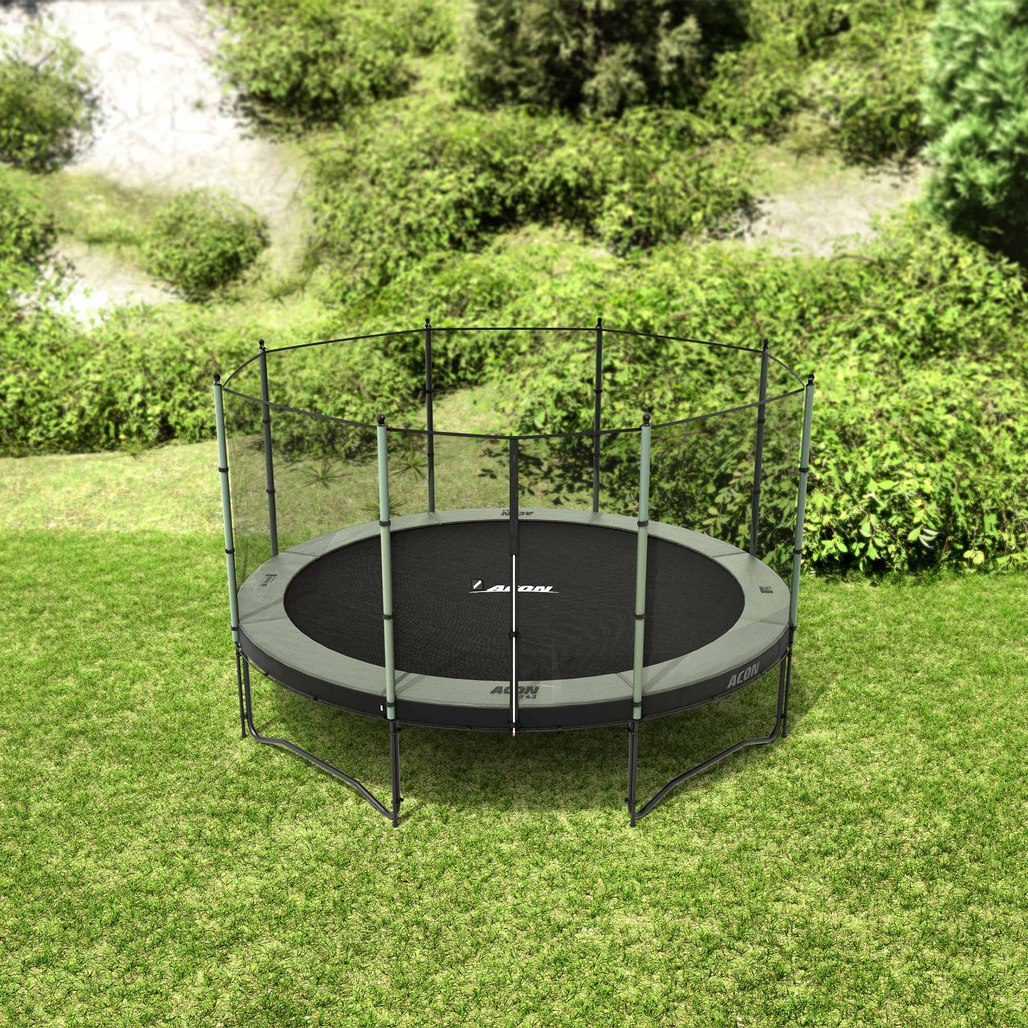 ACON Air 4,3m Round Trampoline with Standard Net and Ladder - Image 3