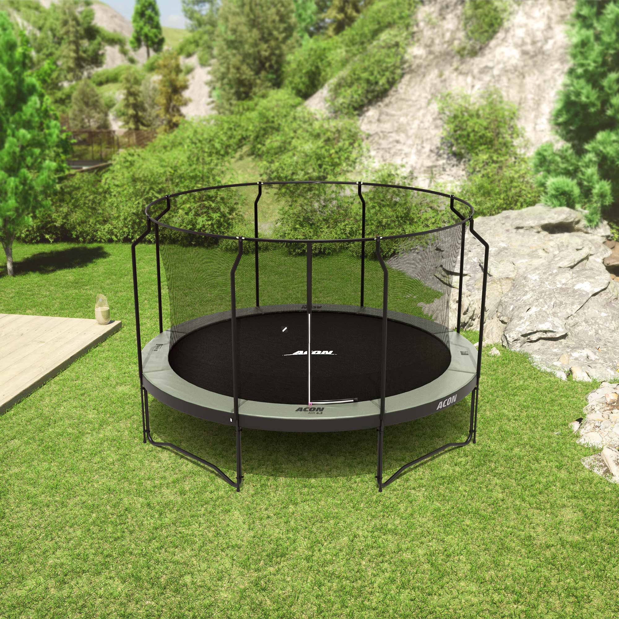 ACON Air 4,3m Round Trampoline with Premium Net and Ladder - Image 3